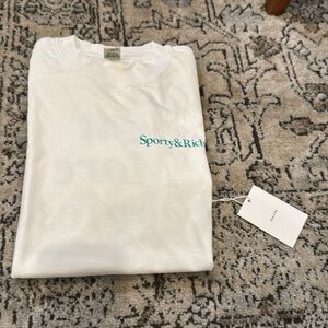 New w/tags Sporty &  Rich eat more veggies tee tshirt XS